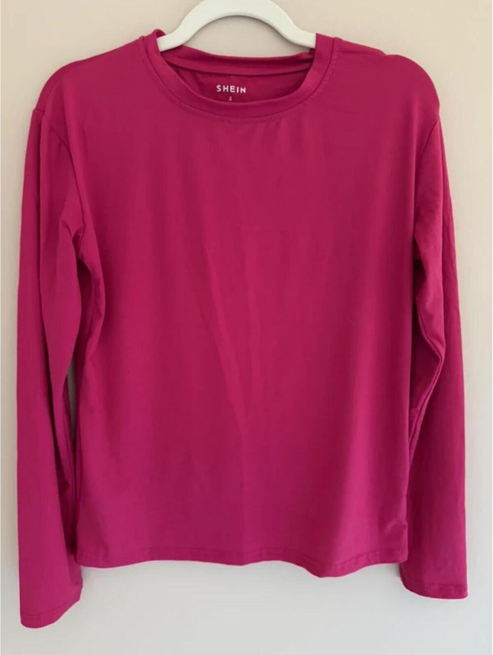 SHEIN basic Small hot pink top
